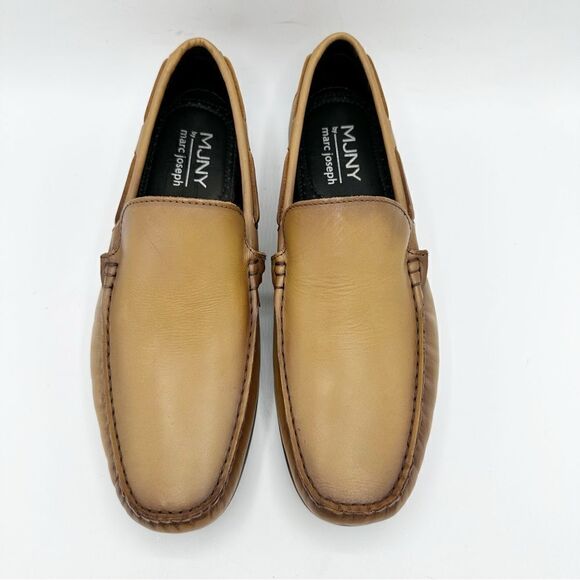MJNY Marc Joseph Tan Plain Slip-On‎ Driving Moccasin Sz 10 main image 9